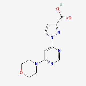 1-[6-(morpholin-4-yl)pyrimidin-4-yl]-1H-pyrazole-3-carboxylic acid