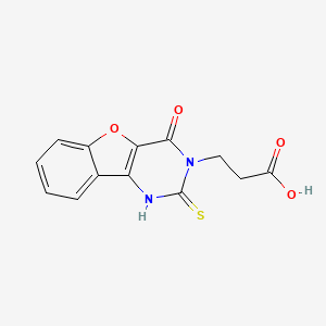 3-(4-oxo-2-thioxo-1,4-dihydro[1]benzofuro[3,2-d]pyrimidin-3(2H)-yl)propanoic acid