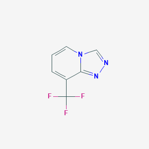 molecular formula C7H4F3N3 B12499854 8-(Trifluoromethyl)-[1,2,4]triazolo[4,3-a]pyridine 