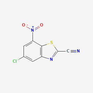 5-Chloro-7-nitrobenzo[d]thiazole-2-carbonitrile