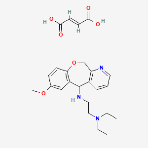 (E)-but-2-enedioic acid;N',N'-diethyl-N-(9-methoxy-5,11-dihydro-[1]benzoxepino[3,4-b]pyridin-11-yl)ethane-1,2-diamine