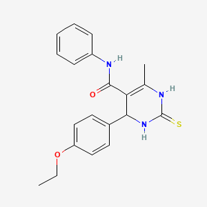 6-(4-ethoxyphenyl)-4-methyl-N-phenyl-2-sulfanyl-1,6-dihydropyrimidine-5-carboxamide