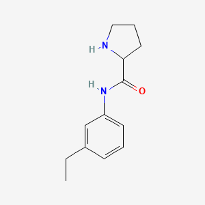 molecular formula C13H18N2O B12499948 N-(3-Ethylphenyl)pyrrolidine-2-carboxamide 