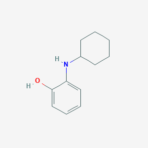 molecular formula C12H17NO B12499949 2-(Cyclohexylamino)phenol 