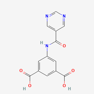 5-(Pyrimidine-5-carboxamido)isophthalic acid