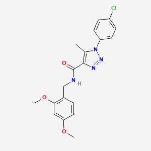 1-(4-chlorophenyl)-N-(2,4-dimethoxybenzyl)-5-methyl-1H-1,2,3-triazole-4-carboxamide