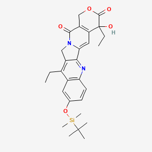 7-[tert-butyl(dimethyl)silyl]oxy-10,19-diethyl-19-hydroxy-17-oxa-3,13-diazapentacyclo[11.8.0.02,11.04,9.015,20]henicosa-1(21),2,4(9),5,7,10,15(20)-heptaene-14,18-dione