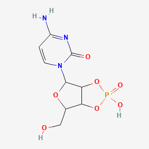 molecular formula C9H12N3O7P B12500011 4-amino-1-[2-hydroxy-6-(hydroxymethyl)-2-oxidotetrahydrofuro[3,4-d][1,3,2]dioxaphosphol-4-yl]pyrimidin-2(1H)-one 