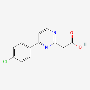 2-(4-(4-Chlorophenyl)pyrimidin-2-yl)acetic acid