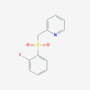 2-{[(2-Fluorophenyl)sulfonyl]methyl}pyridine