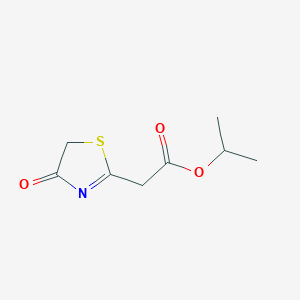 molecular formula C8H11NO3S B12500046 Propan-2-yl (4-oxo-4,5-dihydro-1,3-thiazol-2-yl)acetate 