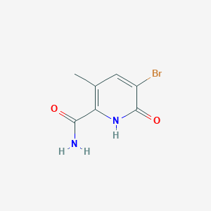 molecular formula C7H7BrN2O2 B12500066 5-Bromo-3-methyl-6-oxo-1,6-dihydropyridine-2-carboxamide 