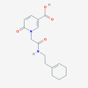 1-(2-{[2-(Cyclohex-1-en-1-yl)ethyl]amino}-2-oxoethyl)-6-oxo-1,6-dihydropyridine-3-carboxylic acid