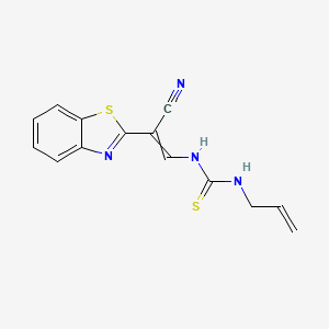 3-(2-Benzothiazol-2-yl-2-cyano-ethenyl)-1-prop-2-enyl-thiourea