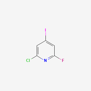 molecular formula C5H2ClFIN B12500101 2-Chloro-6-fluoro-4-iodopyridine 