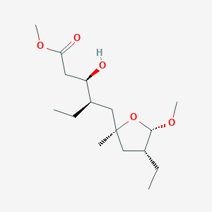 molecular formula C16H30O5 B1250011 Plakortether F 