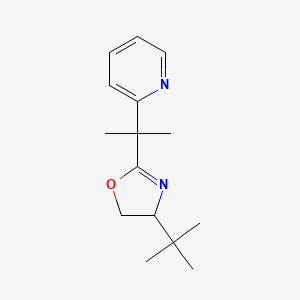 2-[2-(4-Tert-butyl-4,5-dihydro-1,3-oxazol-2-yl)propan-2-yl]pyridine