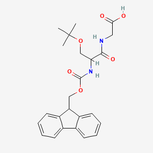 molecular formula C24H28N2O6 B12500173 Fmoc-Ser(tBu)-Gly-OH 