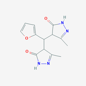 4,4'-[(Furan-2-yl)methylene]bis(5-methyl-2,4-dihydro-3H-pyrazol-3-one)