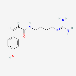 molecular formula C14H20N4O2 B1250024 cis-p-Coumaroylagmatine 