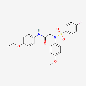 N-(4-ethoxyphenyl)-N~2~-[(4-fluorophenyl)sulfonyl]-N~2~-(4-methoxyphenyl)glycinamide