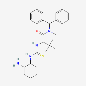 2-{[(2-aminocyclohexyl)carbamothioyl]amino}-N-(diphenylmethyl)-N,3,3-trimethylbutanamide