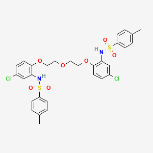 N,N'-{oxybis[ethane-2,1-diyloxy(5-chlorobenzene-2,1-diyl)]}bis(4-methylbenzenesulfonamide)