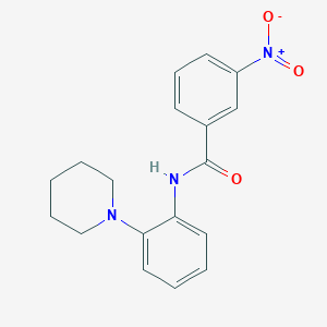 molecular formula C18H19N3O3 B12500333 3-nitro-N-(2-piperidin-1-ylphenyl)benzamide CAS No. 443895-82-7