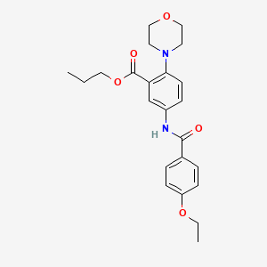 Propyl 5-{[(4-ethoxyphenyl)carbonyl]amino}-2-(morpholin-4-yl)benzoate