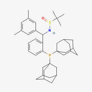 N-({2-[bis(adamantan-1-yl)phosphanyl]phenyl}(3,5-dimethylphenyl)methyl)-2-methylpropane-2-sulfinamide