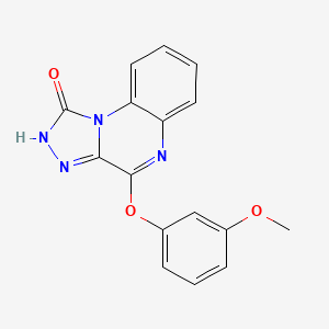 molecular formula C16H12N4O3 B12500391 4-(3-methoxyphenoxy)[1,2,4]triazolo[4,3-a]quinoxalin-1(2H)-one 