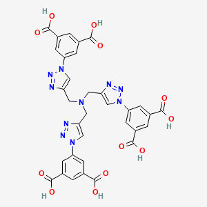 molecular formula C33H24N10O12 B12500399 5,5',5''-((Nitrilotris(methylene))tris(1H-1,2,3-triazole-4,1-diyl))triisophthalic acid 