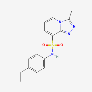 N-(4-ethylphenyl)-3-methyl[1,2,4]triazolo[4,3-a]pyridine-8-sulfonamide