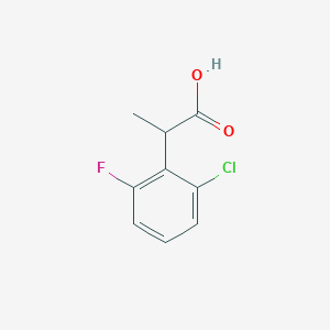 molecular formula C9H8ClFO2 B12500433 2-(2-Chloro-6-fluorophenyl)propanoic acid 