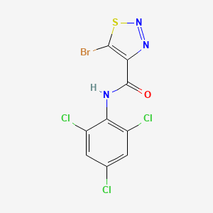 5-bromo-N-(2,4,6-trichlorophenyl)-1,2,3-thiadiazole-4-carboxamide