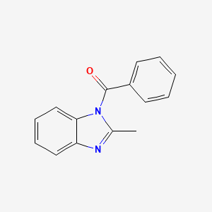 molecular formula C15H12N2O B12500471 1H-Benzimidazole, 1-benzoyl-2-methyl- CAS No. 92568-81-5