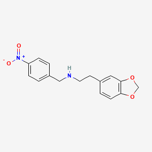 2-(1,3-benzodioxol-5-yl)-N-(4-nitrobenzyl)ethanamine