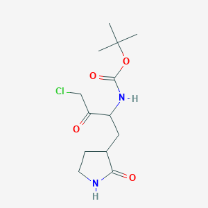 (S)-3-[(S)-2-(Boc-amino)-4-chloro-3-oxobutyl]pyrrolidin-2-one