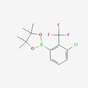 2-(3-Chloro-2-(trifluoromethyl)phenyl)-4,4,5,5-tetramethyl-1,3,2-dioxaborolane