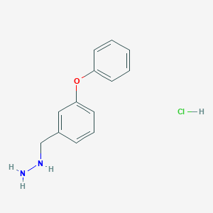 molecular formula C13H15ClN2O B12500542 (3-Phenoxybenzyl)hydrazine hydrochloride 