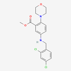 Methyl 5-[(2,4-dichlorobenzyl)amino]-2-(morpholin-4-yl)benzoate