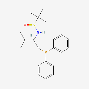 N-[1-(diphenylphosphanyl)-3-methylbutan-2-yl]-2-methylpropane-2-sulfinamide