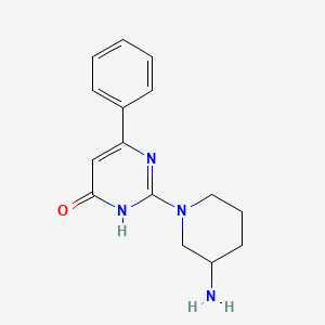 2-(3-aminopiperidin-1-yl)-6-phenylpyrimidin-4(3H)-one