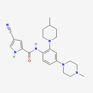 molecular formula C23H30N6O B1250063 c-FMS抑制剂 CAS No. 885704-21-2