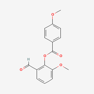 2-Formyl-6-methoxyphenyl 4-methoxybenzoate