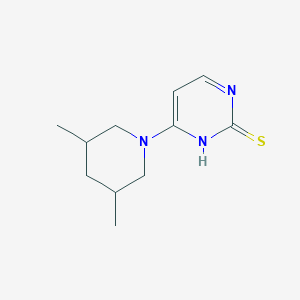 molecular formula C11H17N3S B12500655 4-(3,5-dimethylpiperidin-1-yl)pyrimidine-2(1H)-thione 