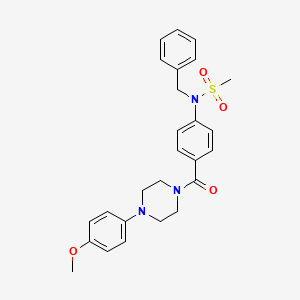 N-benzyl-N-(4-{[4-(4-methoxyphenyl)piperazin-1-yl]carbonyl}phenyl)methanesulfonamide