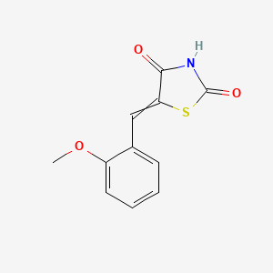 molecular formula C11H9NO3S B12500747 5-[(2-methoxyphenyl)methylidene]-1,3-thiazolidine-2,4-dione 