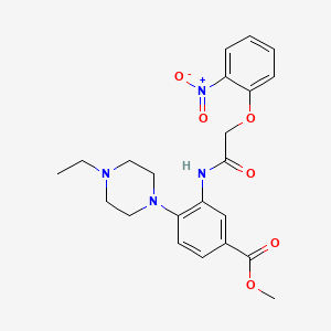 Methyl 4-(4-ethylpiperazin-1-yl)-3-{[(2-nitrophenoxy)acetyl]amino}benzoate