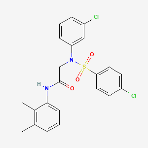 N~2~-(3-chlorophenyl)-N~2~-[(4-chlorophenyl)sulfonyl]-N-(2,3-dimethylphenyl)glycinamide